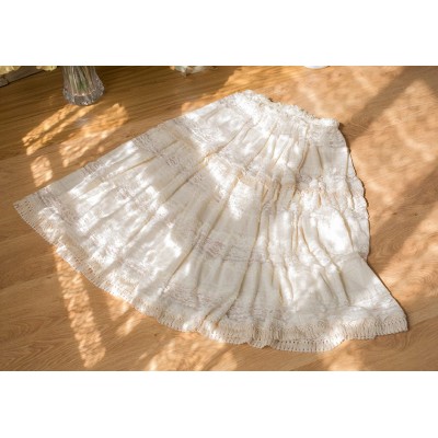 Sweet Dreamer Nunnally Vintage Lace Underskirt(Pre-Made/Limited)